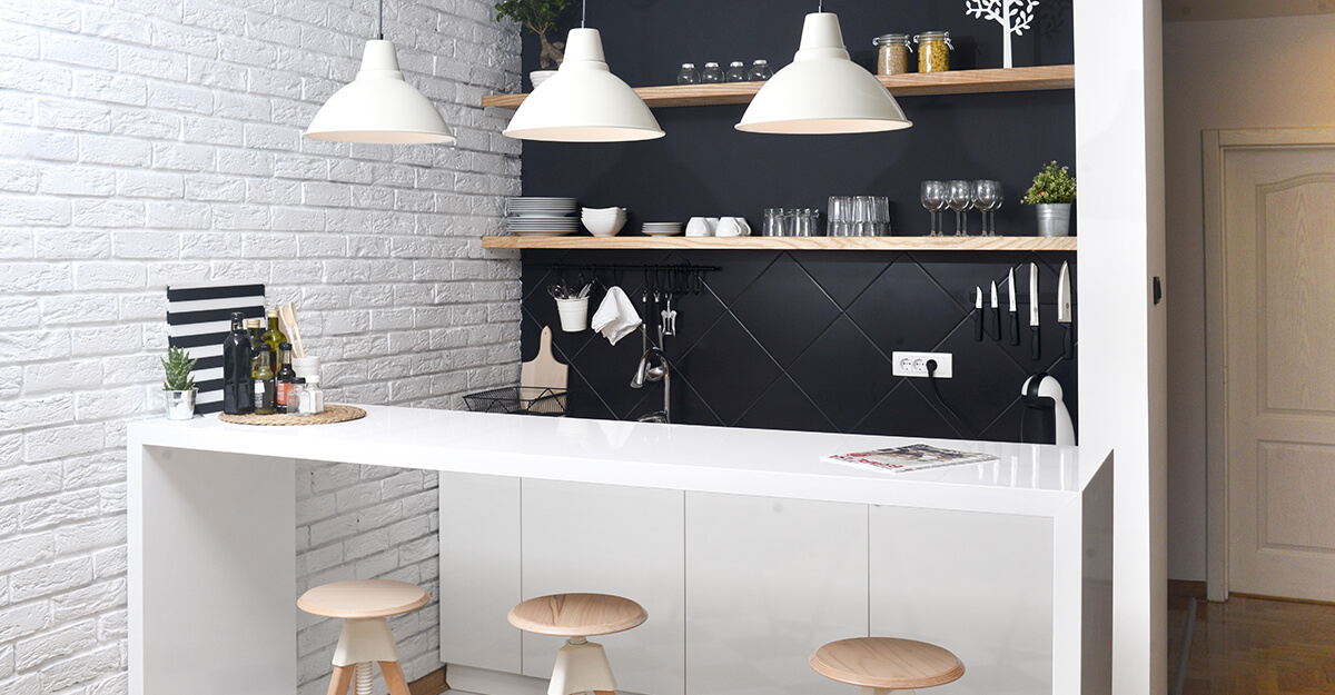 Black and White Kitchen