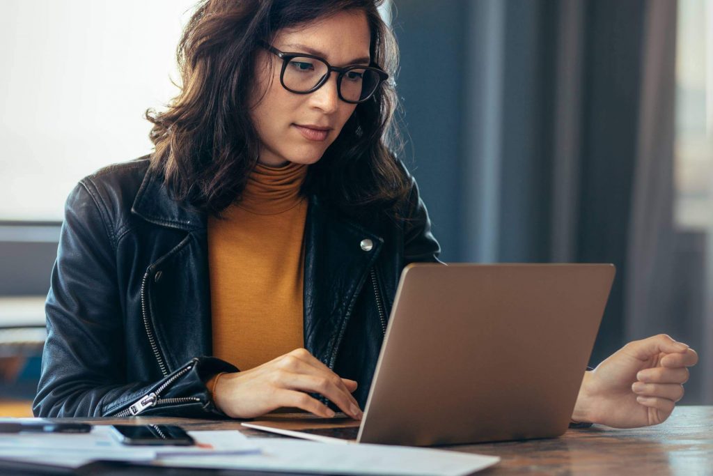 Woman On Laptop