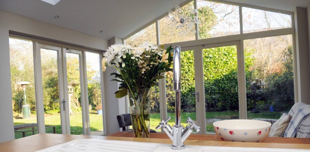 Kitchen Extension With Large Windows